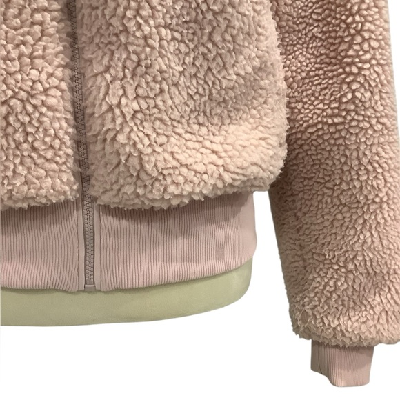 Fabletics Blush Hooded Sherpa Teddy Jacket Size S - Picture 2 of 9